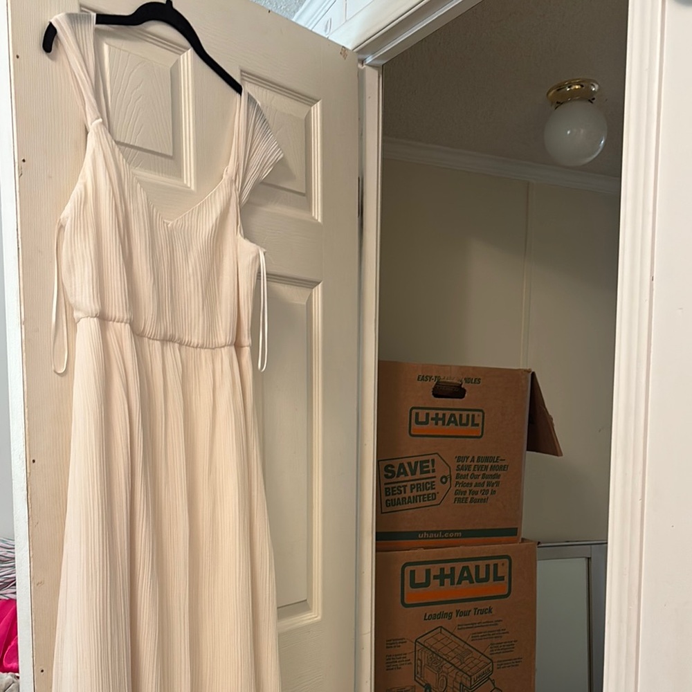 Express Ivory Textured Dress